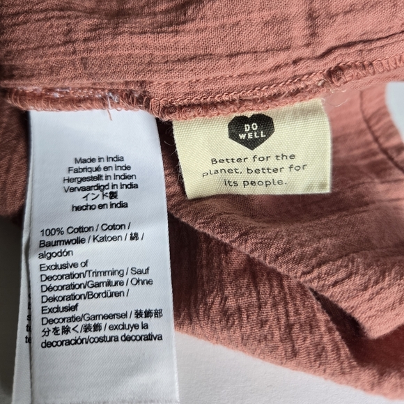 Madewell, Rust Embroidered Women's Top. Size S - Picture 5 of 8